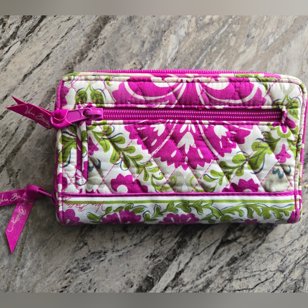 Vera Bradley Turn-lock Wallet In Retired Julep Tulip Print - Picture 4 of 10
